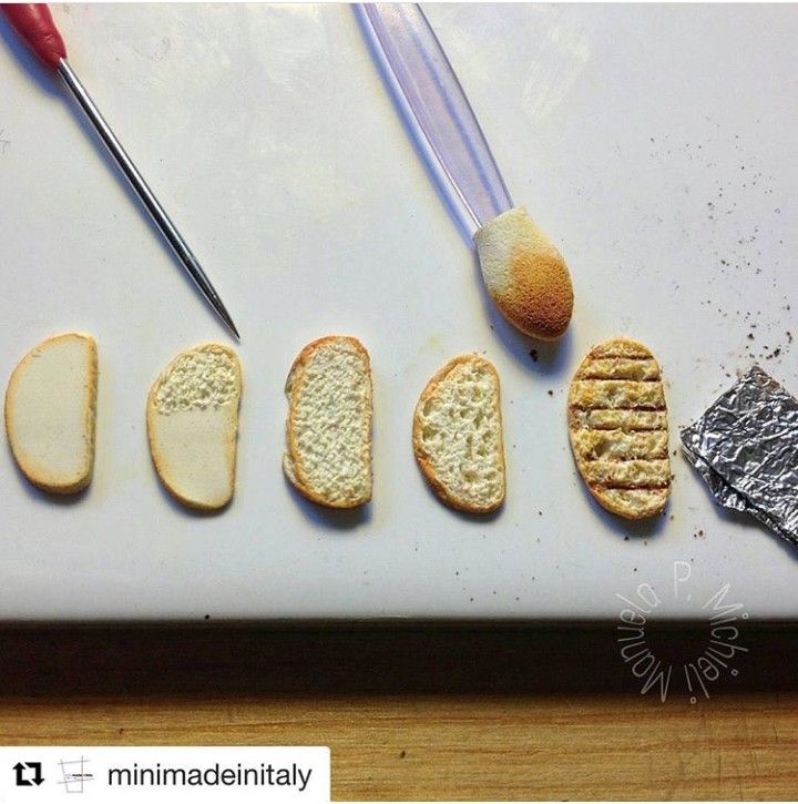 the bread is cut in half and ready to be put into the oven for baking