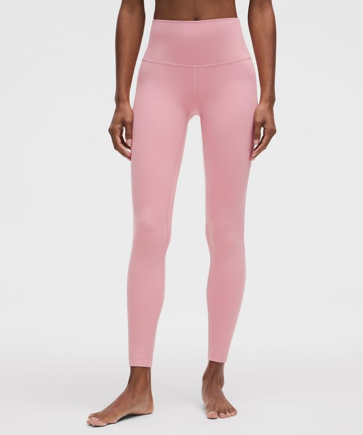 lululemon Align™ High-Rise Pant 28" | Women's Leggings/Tights | lululemon Pastel Lululemon, Light Pink Pants, Light Colours, Feeling Nothing, Lululemon Align, High Rise Pants, High Rise Leggings, Lululemon Leggings, Pink Leggings