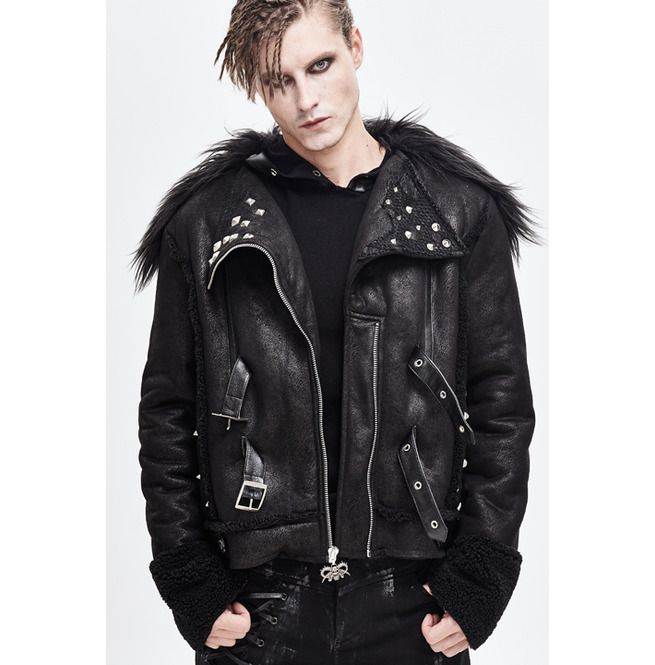 Gothic Winter Outfits Gothic Winter Outfit, Gothic Winter, Shoulder Jacket, Mens Outerwear Jacket, Jacket With Fur, The Gothic, Winter Jacket Men, Gothic Style, Mens Outerwear