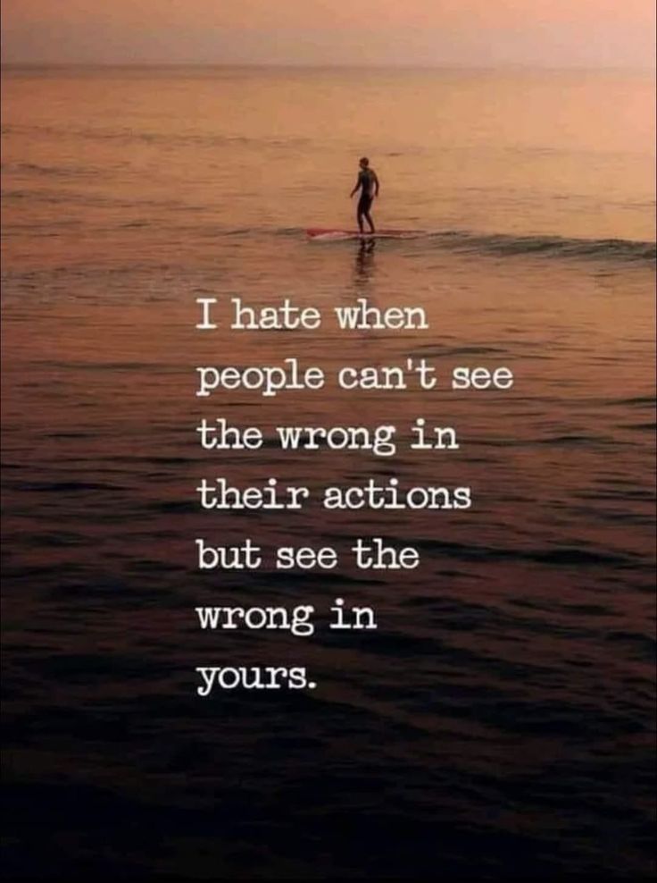 a person standing on top of a surfboard in the ocean with a quote above it