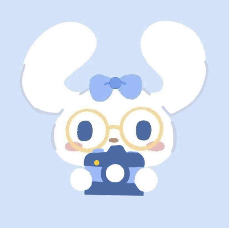 an animal with glasses and a bow on its head