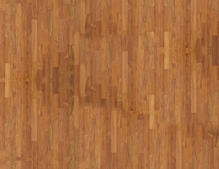 an overhead view of a wooden floor