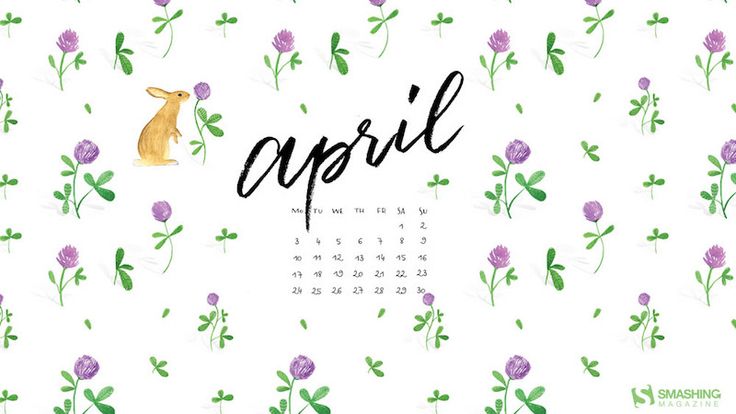 a calendar with flowers on it and the word april written in cursive writing