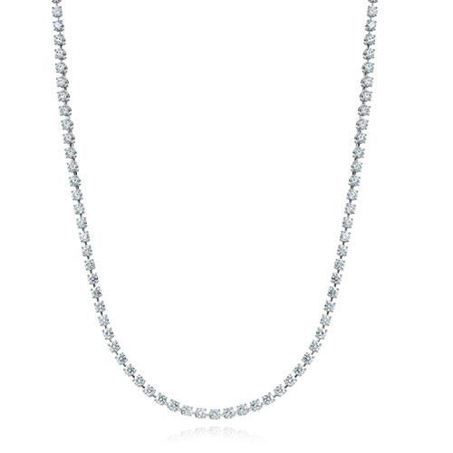 This 15ctw Diamond Rivera Necklace is 15.25" and will be a perfect gift! 235031769 Classic Cartier Luxury Necklaces, Classic Luxury Cartier Necklaces, Luxury Diamond White Rectangular Necklace, Luxury Cartier Elegant Necklace, Luxury Necklace Diamonds, Expensive Necklaces, Cartier Silver, Jewelry Cartier, Luxury Diamond Jewelry