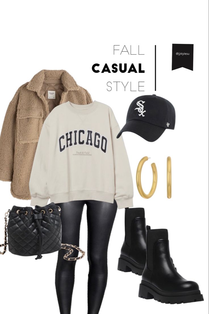 Hm Outfits 2023, White Sox Outfit Women, Casual Trendy Outfits Winter, Fall 2023 Outfit Ideas, Chicago Fall Outfits, Winter Stylish Outfits, September Outfits Casual, Fall Skirt Outfits With Boots, Winter Outfits With Skirts