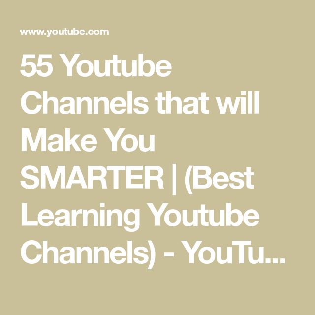 the words 55 youtube channels that will make you smarter best learning youtube channels - youtube