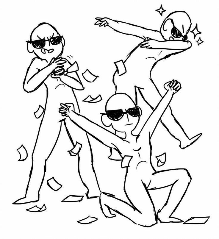 two people are dancing and one is wearing sunglasses