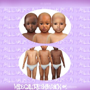 three different images of children with bald heads and no shirt on, one is wearing a diaper