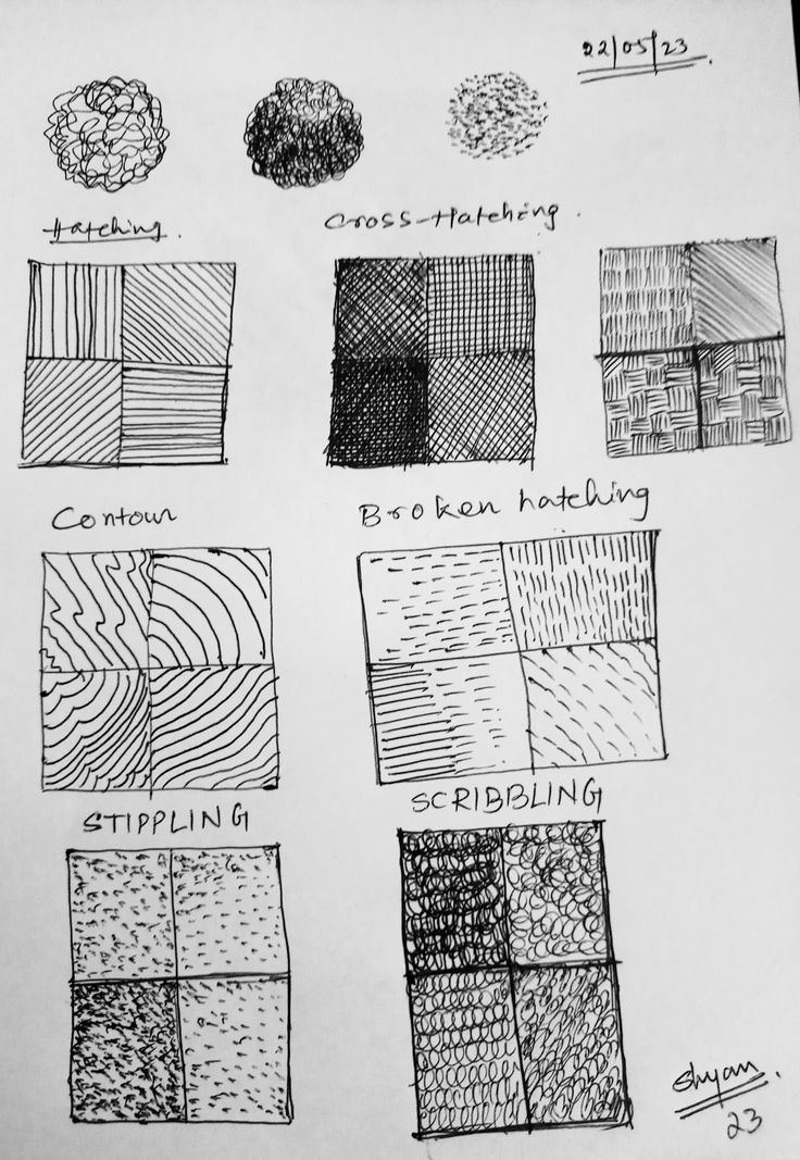 Pen and ink drawing techniques Ink Shading Techniques, Different Types Of Hatching, Hatching Tutorial Drawing, Hatching Techniques Sketch, Pen Hatching Drawing, How To Do Cross Hatching, Contour Hatching Drawing, Cross Hatching Techniques, How To Crosshatch