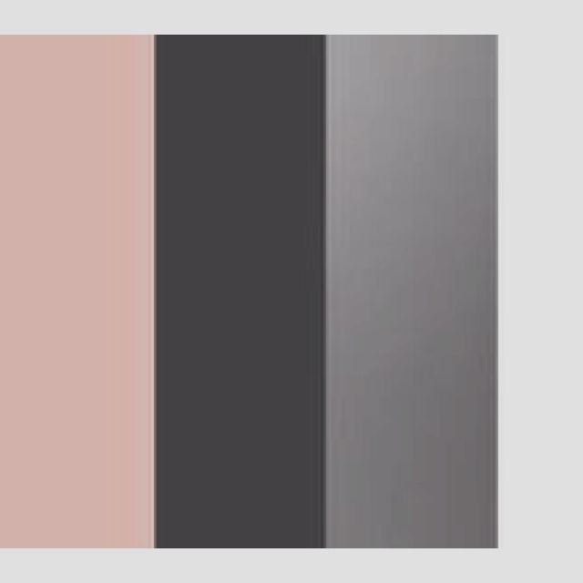 the color scheme is pink, grey and black