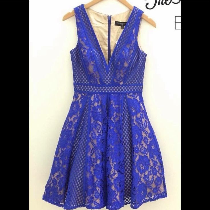 Royal Blue Lace Short Dress With Crinoline Under Skirt. Price Is Firm. Blue Full Skirt Dress For Wedding, Blue Full Skirt Party Dress, Blue Full Skirt Dress For Party, Royal Blue A-line Mini Dress, Blue Full Skirt Dresses For Spring, Blue V-neck Mini Dress For Gala, Royal Blue A-line Mini Dress For Spring, Blue Fit And Flare Mini Dress For Cocktail, Royal Blue Dress For Spring Gala