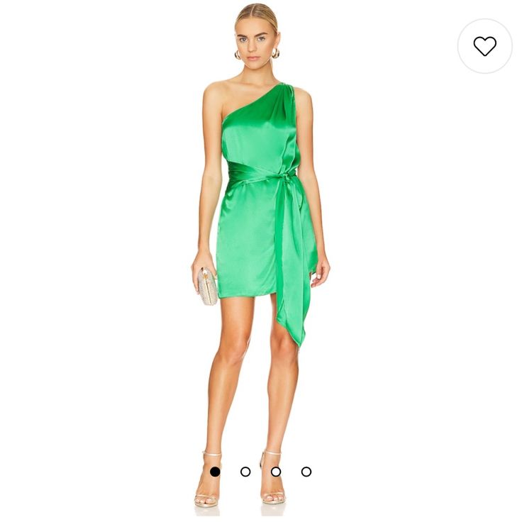 Stunning Jungle Green Short Dress With Tie. Brand New Without Tags. See Photos. Comes From A Pet And Smoke Free Home. Short Green Dress, Amanda Uprichard Dress, Amanda Dress, Amanda Uprichard, Jungle Green, Dress With Tie, Green Shorts, Dresses Xs, Special Events