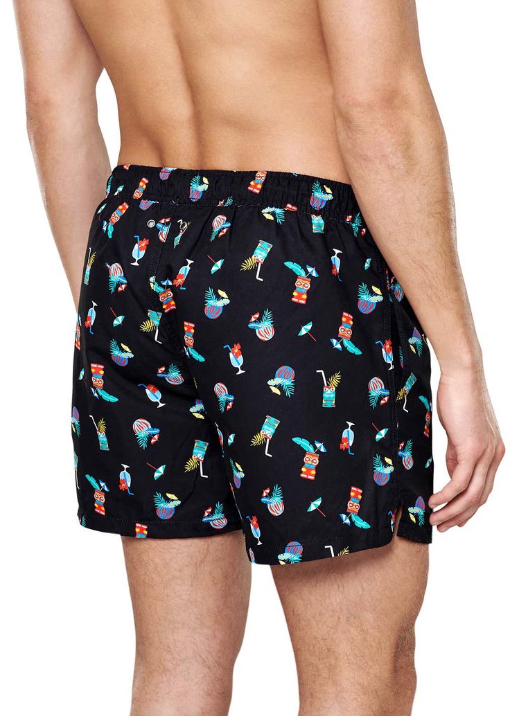 Freshen up your beach look in the black and green Tiki Soda swim shorts. Designed with supportive mesh lining and a classic elastic waist with drawstrin… Men Shopping, Shorts Swimwear, Craft Packaging, Swimming Shorts, Happy Socks, Mens Swim Trunks, Colorful Socks, Beach Look, Gifted Kids