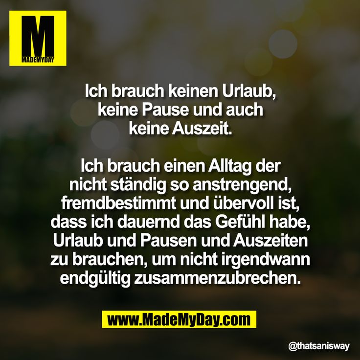 the words are written in german on a yellow and black background with trees behind it