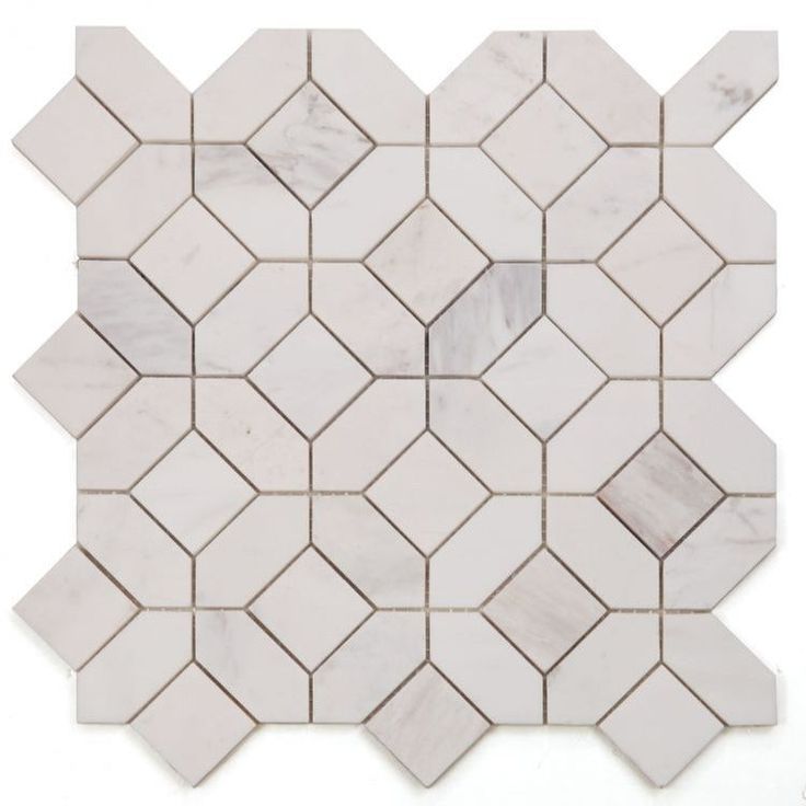 Elysium - Eclipse White 12 in. x 12 in. Marble Mosaic Fancy Tile, Thassos Marble, White Marble Mosaic, Pebble Tile, Hexagonal Mosaic, Ceramic Shop, Mosaic Decor, Pebble Stone, Grout Color