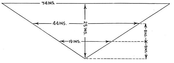 the diagram shows how to draw an angled triangle with two sides and one side that is parallel