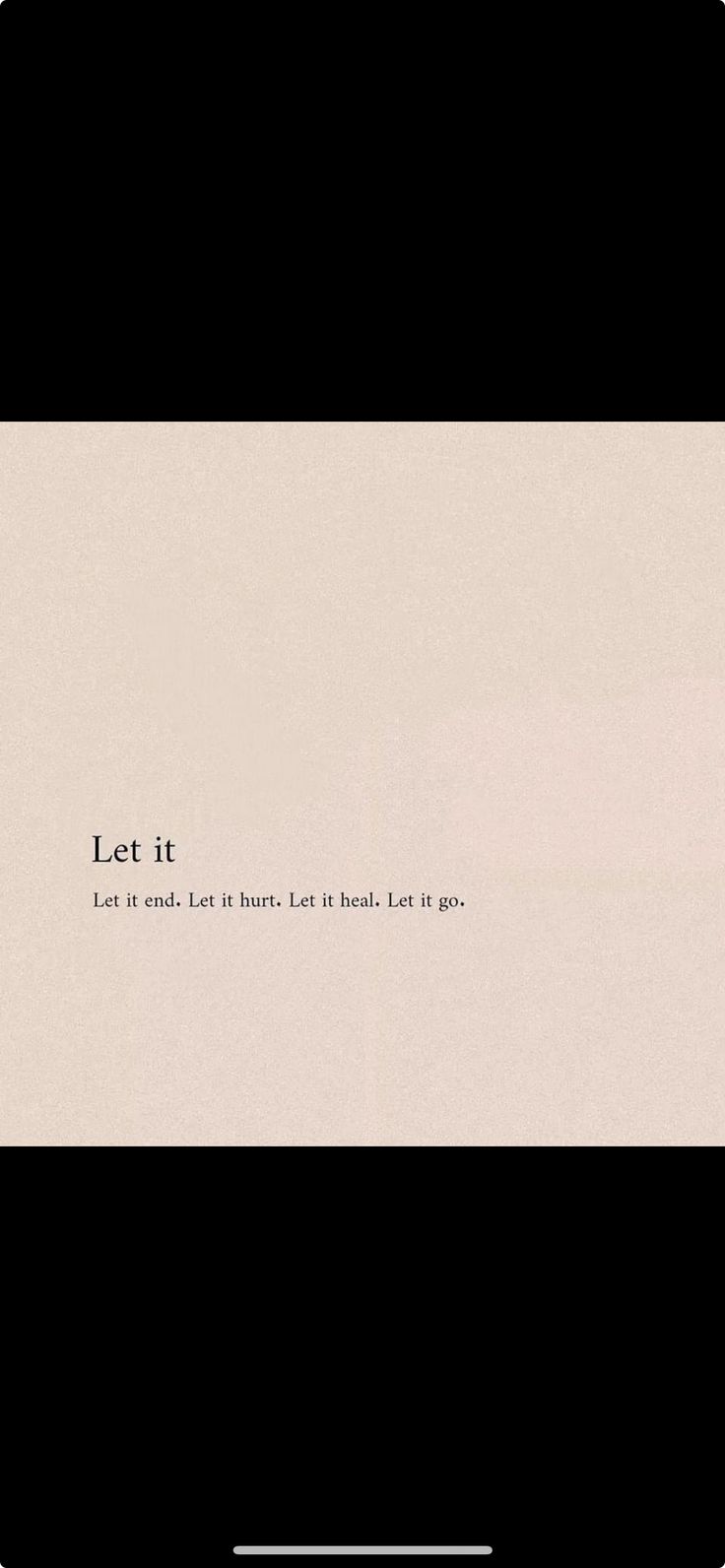 a black and white photo with the words let it