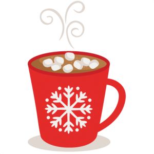 a red cup filled with hot chocolate and marshmallows on top of it