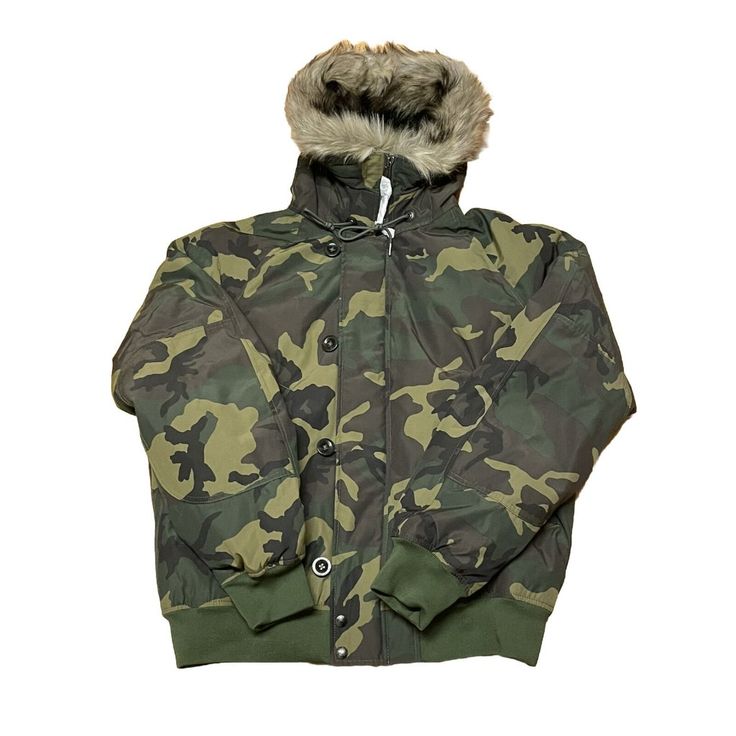 Brand New With Tags, Polo Ralph Lauren Glissade Faux Fur Hooded Down Bomber Jacket Camo Men’s Size Xl. Retail Price Of $498. Winter Streetwear Outerwear With Faux Fur Lining, Fall Streetwear Outerwear With Faux Fur Trim, Streetwear Outerwear With Faux Fur Trim For Fall, Fall Outerwear With Faux Fur Trim For Streetwear, Casual Hooded Parka With Padded Collar, Streetwear Hooded Jacket With Faux Fur Lining, Urban Hooded Outerwear With Padded Collar, Urban Hooded Jacket With Padded Collar For Fall, Military Khaki Outerwear With Fleece Lining