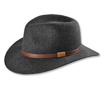 Orvis | Heathered-Felt Hat Classic Wool Felt Hat For Winter, Classic Winter Travel Hats, Classic Gray Brimmed Hat, Classic Felt Hat For Travel In Fall, Classic Felt Hat For Travel And Fall, Elegant Felt Hat For Travel In Fall, Winter Felt Hat With Short Brim, Elegant Felt Hat For Fall Travel, Classic Winter Travel Felt Hat