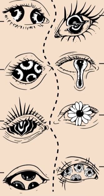 an image of different types of eyes