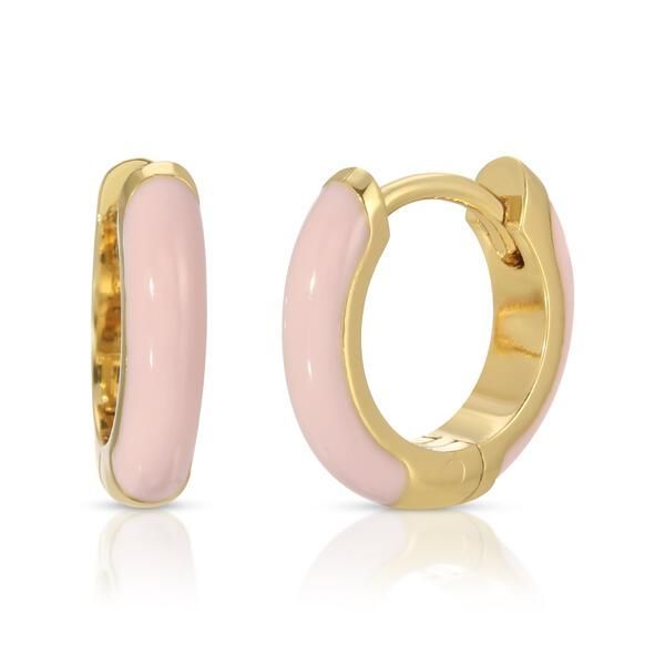 Designed to be the perfect ear candy, our No Bad Days Pink Huggies offer a pop of color to your ear. Small hoops hug close to the ear and make for a perfect earring to pair with your other favorite earrings. Color- Pink and gold. Pink enamel. 14K gold plating over brass. 10.5mm hoop diameter. Memorable Jewelry, Pandora Jewelry Charms, Preppy Jewelry, No Bad Days, Necklace Chain Lengths, Ear Candy, Pink Enamel, Jewelry Lookbook, Colorful Earrings