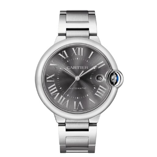 Cartier BALLON BLEU DE WATCH - WSBB0060 Watches Timeless Gray Watch For Formal Occasions, Gray Formal Watch With Round Dial, Formal Gray Watch With Round Dial, Classic Gray Watch For Formal Occasions, Classic Gray Watches With Subdials, Silver Watches, Cartier Ballon Bleu, Cartier Watch, Store Hours