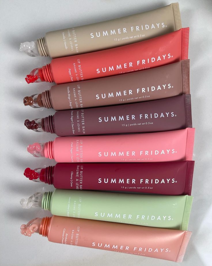 Beauty clicks of Summer Fridays Lip Butter Balms ❤️ Vanilla Poppy Vanilla Beige Brown Sugar Pink Sugar Cherry Sweet Mint Birthday Cake… | Instagram Cute Stuff To Get For Christmas, Make Up Stuff To Buy, Mack Up Product, Beauty Things To Buy, Summer Fridays Poppy, Makeup Cosmetics Products, Must Have Beauty Items, Summer Fridays Lip Balm Pink Sugar, Stuff To Ask For For Christmas