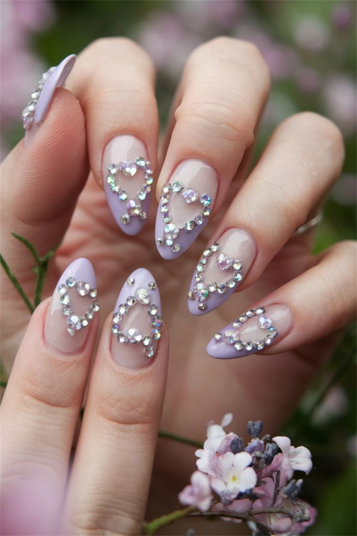 Elevate your manicure game with these adorable rhinestones adorning a soft pastel base. Perfect for adding a playful touch, these cute nail ideas are great for any occasion, whether you're heading to a brunch or a night out. The shimmering rhinestones catch the light beautifully, giving your nails that extra sparkle they deserve. Discover how to blend elegance and fun with this charming design! Fresh Nail Designs, Nail Inspo Ideas, Cute Nail Ideas, Fresh Nail, Detailed Art, Cute Nail, Seasonal Nails, Trendy Nail, Cute Nail Art