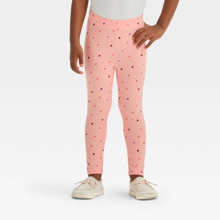 These Ankle Leggings from Cat & Jack™ with skinny legs in a regular fit make a comfy addition to your toddler's everyday closet. The stretchy cotton material provides flexible movement, while the full elastic waist creates a sure fit that stays in place. Help them pair these leggings with a range of tees, sweatshirts and knitwear for a variety of looks. Cat & Jack™: Designed for all children so you can trust it's made for yours. Fitted Cotton Footless Pants, Stretch Cotton Footless Tights, Fitted Bottoms For Playwear In Spring, Footless Cotton Fitted Tights, Casual Full-length Cotton Tights, Casual Full Length Cotton Tights, Playful Fitted Playtime Bottoms, Playful Fitted Bottoms For Playtime, Playful Cotton Leggings For Loungewear