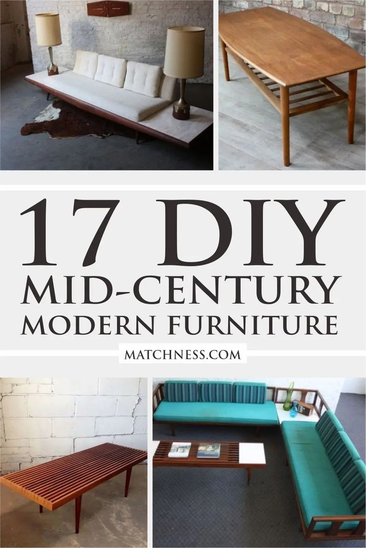 the 17 diy mid century modern furniture