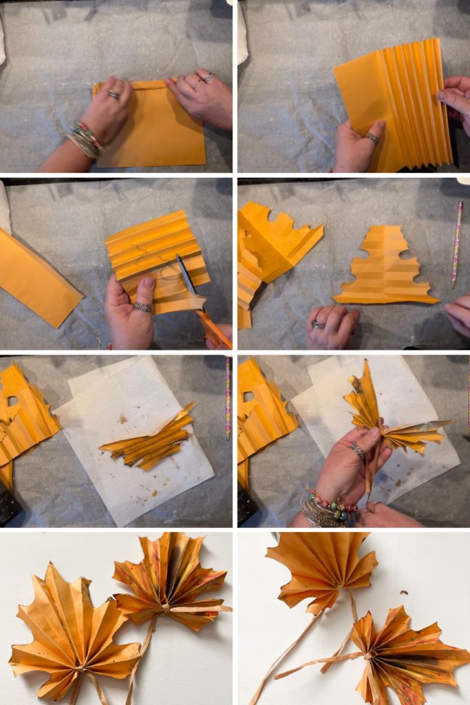 how to make an origami maple leaf