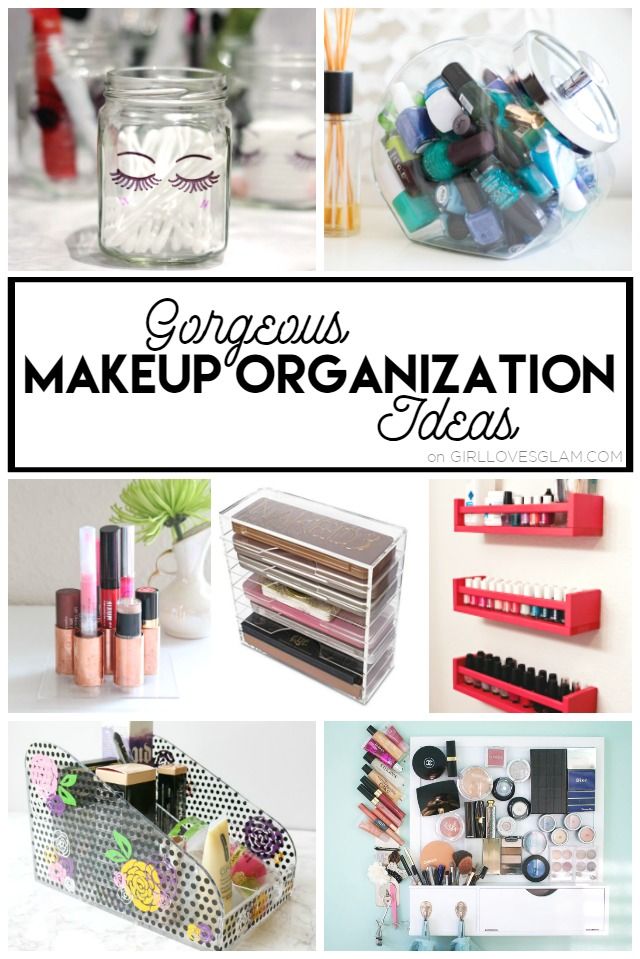 Tons of gorgeous makeup organization ideas that will keep your makeup in the right place while making your space beautiful too! Makeup Organization Ideas, Makeup Organizing, Storage Tables, Organize Makeup, Hair Product Organization, Space Beautiful, Organizing Hair Accessories, Perfectly Organized, Organisation Hacks