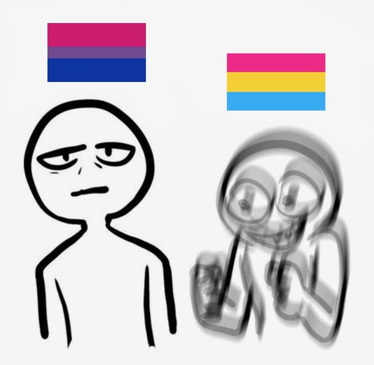 an image of a man with scissors in front of him and the colors of the rainbow flag