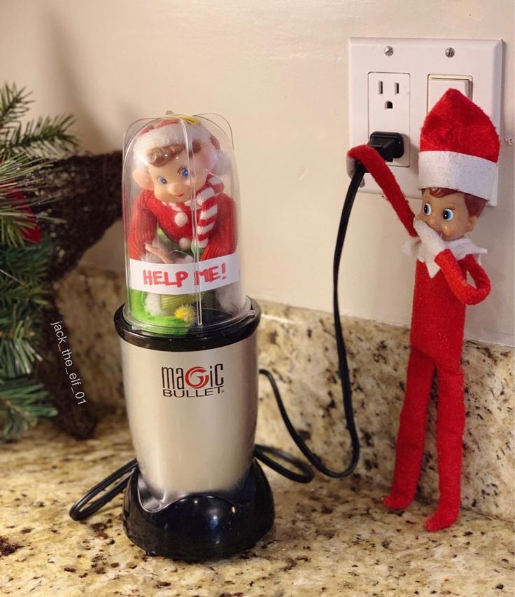 an elf is plugged in to the wall