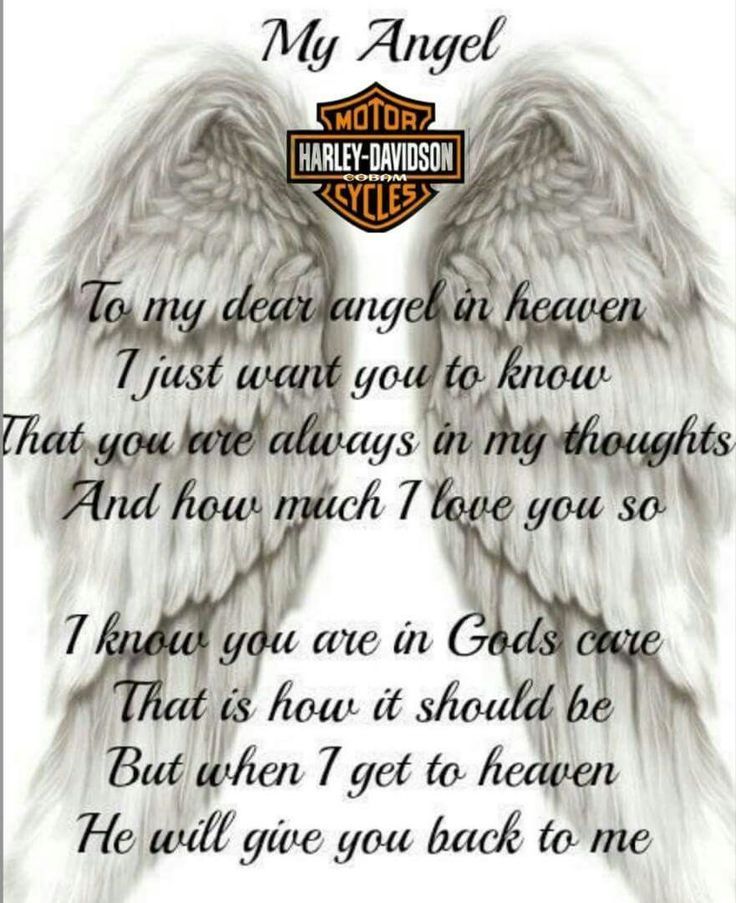 an angel wings poem with the words'my angel, i will give you back to me