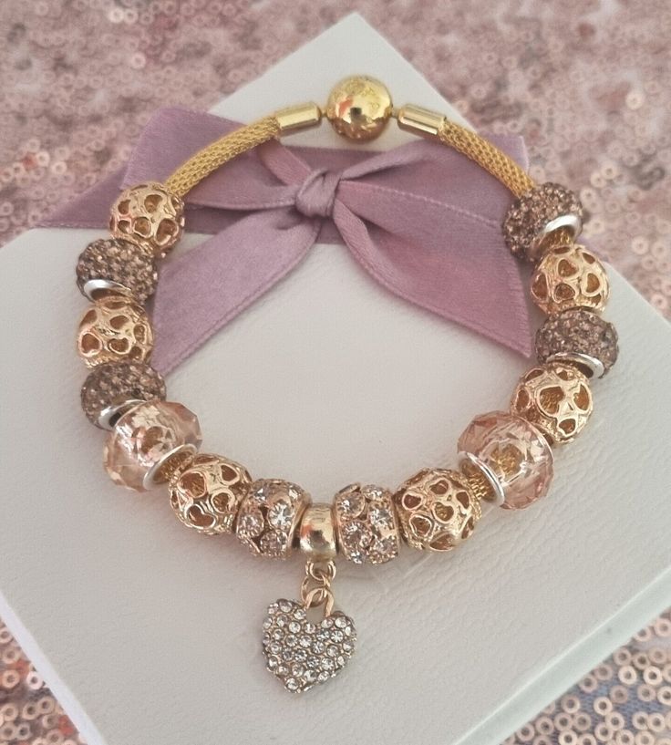 Bracelet Bangle Gold, Bangle Gold, Friends Love, Gold Charms, Fine Jewelry Bracelets, Pandora Bracelets, Bracelet Bangle, Box Bag, Pandora Bracelet