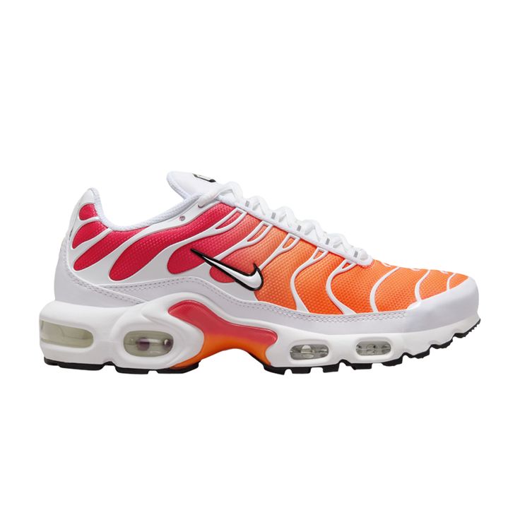 Find NIKE Wmns Air Max Plus 'white Sunrise on Editorialist. Wmns Air Max Plus 'White Sunrise' Air Max Plus, Air Max, Great Deals, Nike, Orange, White