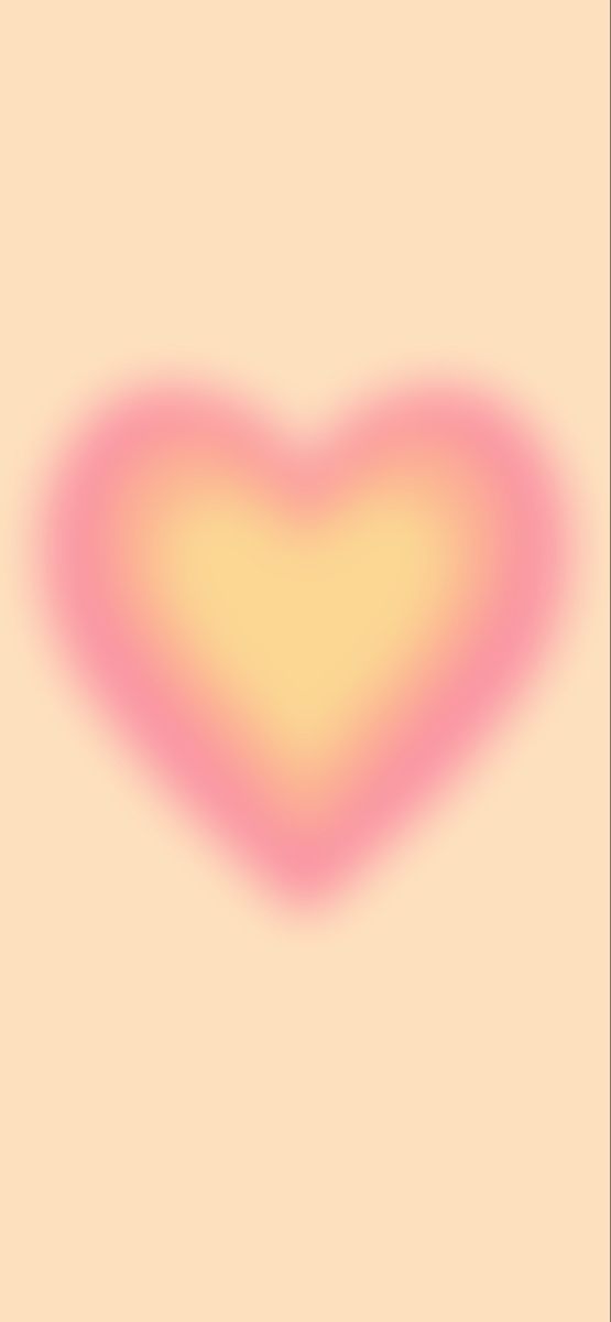 a pink and yellow heart on a beige background