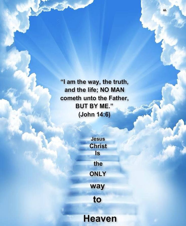 a stairway leading to heaven with the words jesus christ is only one way to heaven