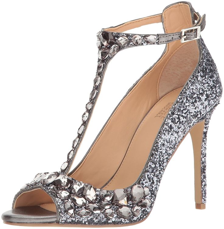 Badgley Mischka Jewel Women's Conroy Dress Sandal ** More info could be found at the image url. (This is an affiliate link) #womenshoe Jewel Badgley Mischka, Badgley Mischka Shoes, Sandal Online, Evening Sandals, Open Toe Shoes, Evening Shoes, T Strap Sandals, Pretty Shoes, Dress Sandals