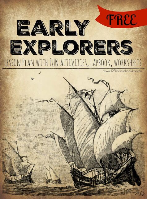 the early explorer's lesson plan with fun activities, lapbooks, and worksheets