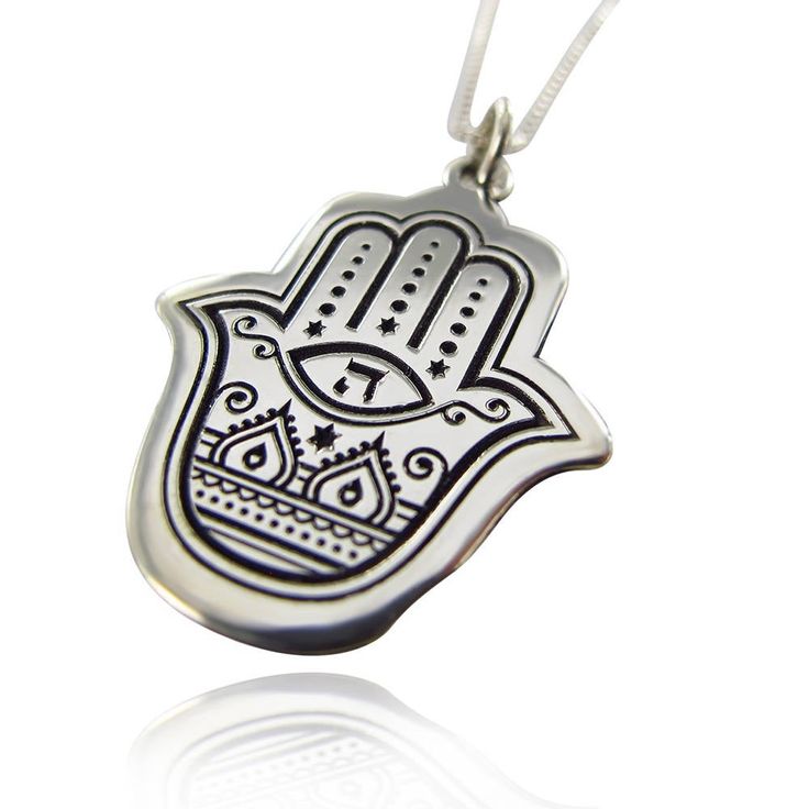 "An Oriental Hamsa pendant with a Hebrew letter ( GOD = 'ה ) in the middle all Silver 925 Each pendant comes with 2 chain a silver 925 chain necklace 16\"(45cm) , Leather necklace with metal clasp and gift box . Size (W22mm) X (L29mm) / Inch (W0.86) X (W1.14) thickness 0.7mm / 0.03Inch Material: Silver 925 Type: Pendant * The letters and Symbols are carved in the Silver Enjoy Your Shopping!" Sterling Silver Symbolic Pendant Necklace, Symbolic Sterling Silver Pendant Necklace, Symbolic Sterling Silver Engraved Charm Necklaces, Sterling Silver Spiritual Charm Necklace With Large Pendant, Nickel-free Symbolic Sterling Silver Necklace, Nickel Free Sterling Silver Amulet Necklace, Sterling Silver Pendant Amulet Charm Necklace, Sterling Silver Amulet Pendant Charm Necklace, Silver Symbolic Pendant Charm Necklace