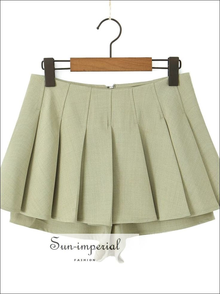 Decoration: Pockets Fabric Type: Twill Pant Style: Shorts Skirts Pattern Type: Solid Fit Type: Regular Fit Style: Vintage Material: Polyester Material: Spandex Origin: Mainland China Waist Type: HIGH Gender: WOMEN Item Type: Shorts Closure Type: Zipper Fly Material Composition: POLYESTER please check the size chart carefully. Description Material: polyester Available Colors: BLACK, WHITE, ARMY GREEN Available Size: S , M , L S--- Waist: 70cm, Hips: 108cm, Length: 29cm M --- Waist: 74cm, Hips: 11 Skirts Pattern, Skirt Shorts, Style Shorts, Vintage Material, Shorts Skirts, Twill Pants, Pant Style, Pleated Mini Skirt, Fit Style