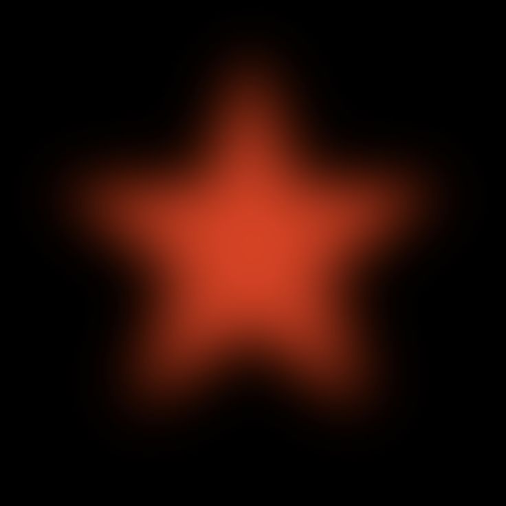 an orange star on a black background