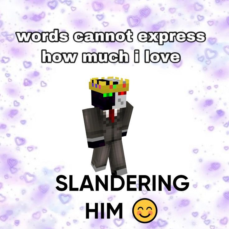 the words cannot express how much i love slendering him is in front of an image of a pixel character