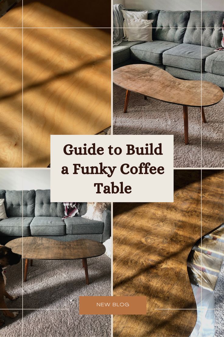 the guide to build a funky coffee table