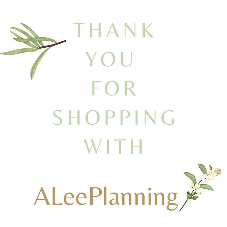 thank you for shopping with aleepamming