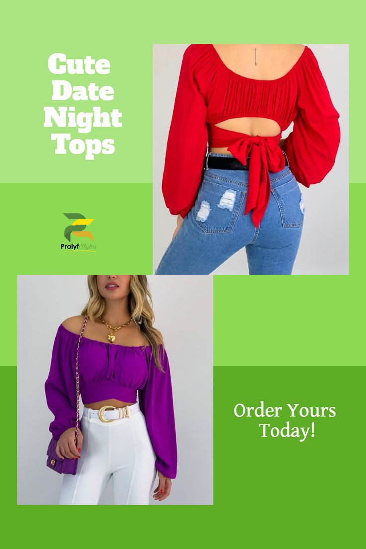 Elevate your summer date style with our trendy Navel-Cut Puff Sleeve Top. Whether it's a brunch date or a night out, this versatile piece is perfect. Pair it with high-waisted jeans for a chic and effortless summer brunch date outfit. Dress it up with a skirt or trousers for a stylish summer date night look. Embrace the latest trends and create a stunning summer going out outfit with this must-have top. Date Outfit Dress, First Date Night Outfit, Brunch Date Outfit, Yellow Fitted Puff Sleeve Top, Orange Fitted Puff Sleeve Top, Summer Going Out Outfit, Date Style, Winter Date Outfits, Brunch Outfits