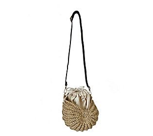 This uniquely-designed crossbody bag is the perfect travel companion when you only want to carry your essentials. Phone? Got it. Wallet? Ready to go. ID and credit cards? All set. Throw your must-haves in the fabric-lined drawstring that sits inside the crochet raffia shell, sling it over your shoulder, and get going! From JELAVU. Adjustable Crossbody Bags For On-the-go, Summer Crossbody Bucket Bag For On-the-go, Versatile Adjustable Shoulder Bag For On-the-go, Travel Bucket Pouch With Detachable Strap, Packable Shoulder Bag For Travel, Versatile Adjustable Shoulder Bag For Everyday Use, Travel Crossbody Bucket Bag, Portable Crossbody Bucket Bag For Travel, Packable Pouch Bag For On-the-go